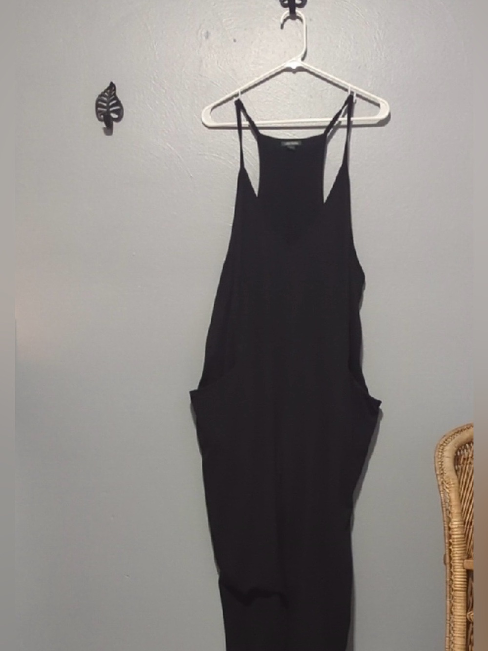 Wild Fable By Target Brand Black Racerback Three Quarter Length Jumpsuit Large